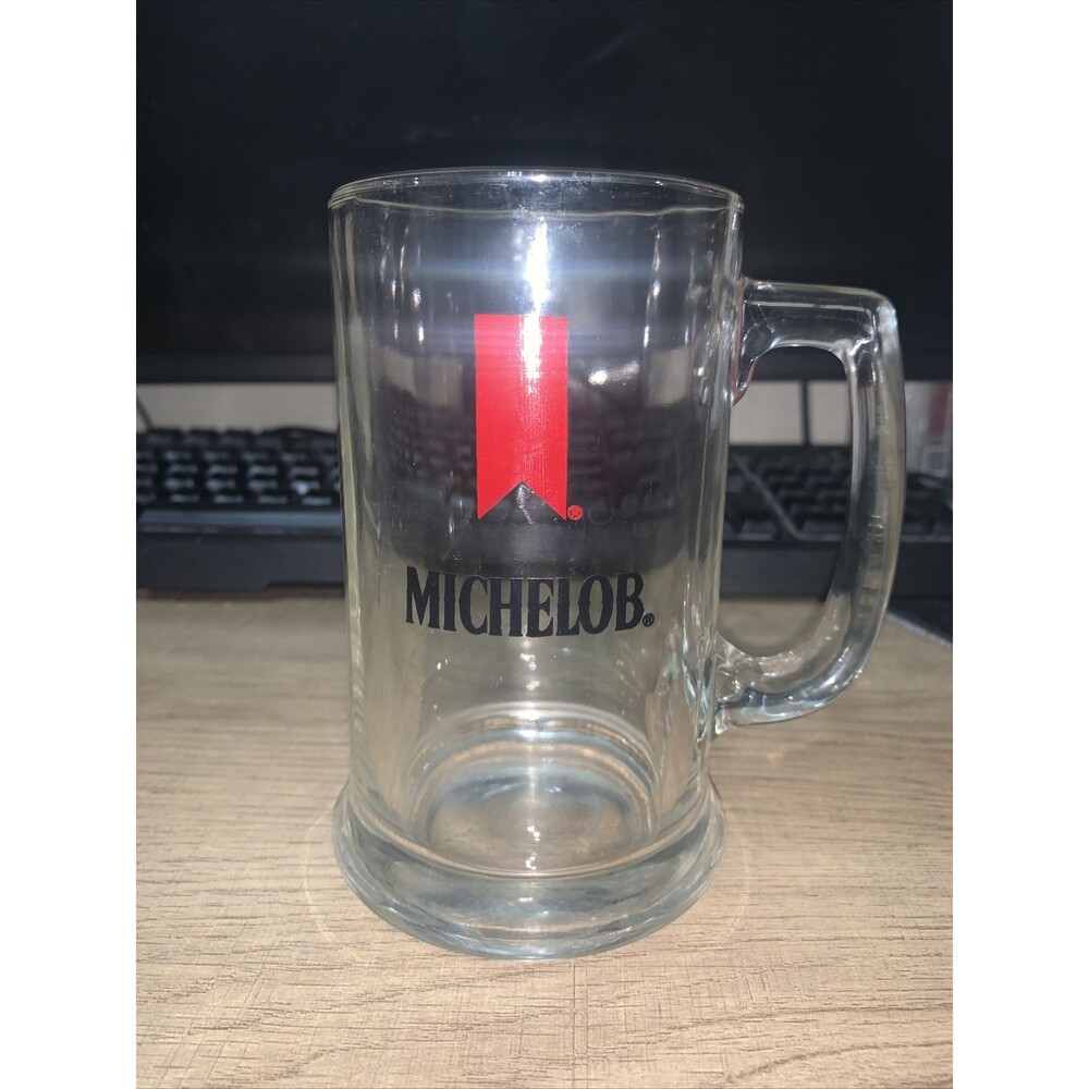 VINTAGE, MICHELOB GLASS BEER MUG,  5.5 “ TALL, VERY NICE!